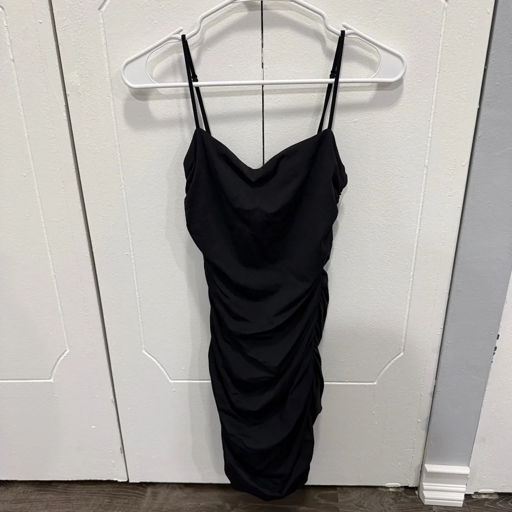 Aritzia Aritzia Babaton Black Mini Dress | Sz: M | Color: Black Aritzia Aritzia Babaton Black Mini Dress | Sz: M | Color: Black